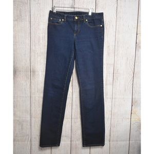 Tory Burch Straight Leg Dark Blue Denim Jeans
